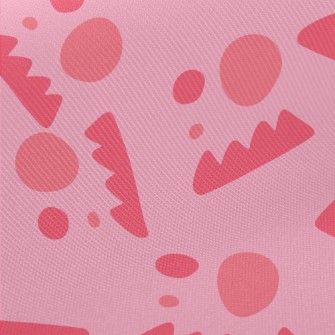 Sawtooth Dot Geometric Pattern Midweight Cotton Poplin