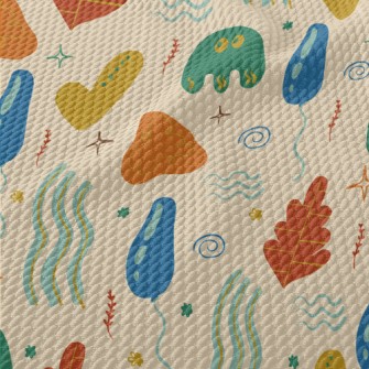 Balloon Leaf Monster Birdseye Piqué