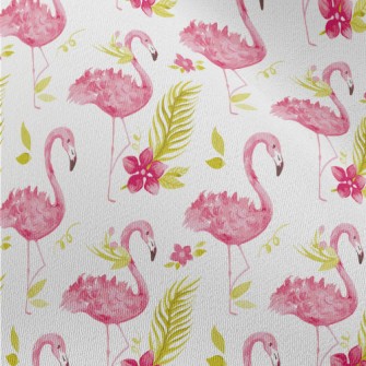 Elegant Long-legged Flamingo Chiffon