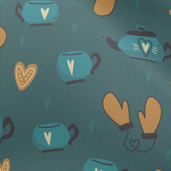 Teapot Teacup Gloves Chiffon