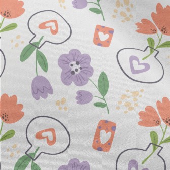 Cute Vase Flowers Chiffon