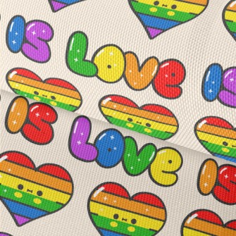 Colorful Rainbow Heart Waterproof Oxford