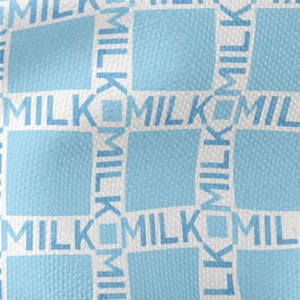 Staggered Milk Text Waterproof Canvas