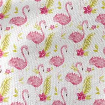 Elegant Long-legged Flamingo Waterproof Canvas