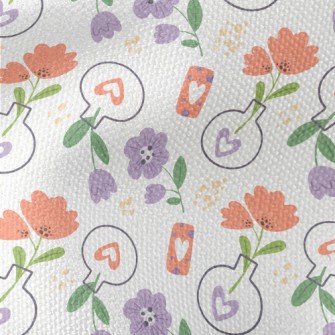 Cute Vase Flowers Waterproof Canvas