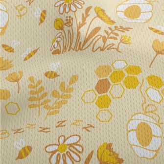 Hard Working Bees Athletic Mesh Flat Back