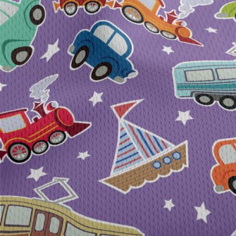 Train Car Tram Athletic Mesh Flat Back