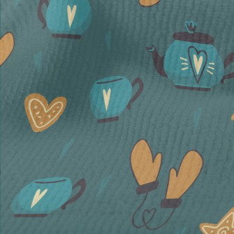 Teapot Teacup Gloves Terry