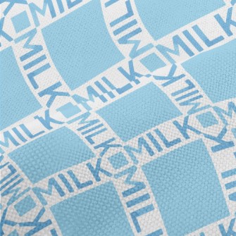 Staggered Milk Text Performance Linen