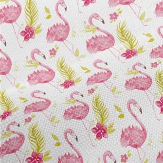 Elegant Long-legged Flamingo Performance Linen
