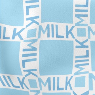 Staggered Milk Text Stretch Ponte