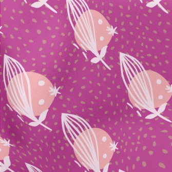 Artistic Abstract Flowers And  Stretch Ponte