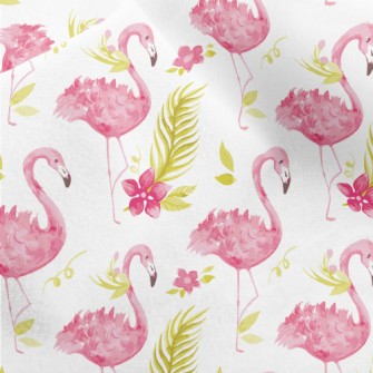 Elegant Long-legged Flamingo Micro Fleece