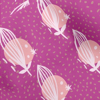 Artistic Abstract Flowers And  Micro Fleece