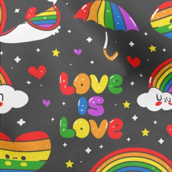 Rainbow Umbrella Of Love Micro Fleece