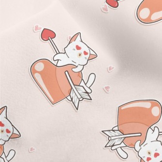 Cat With Love Eyes Micro Fleece