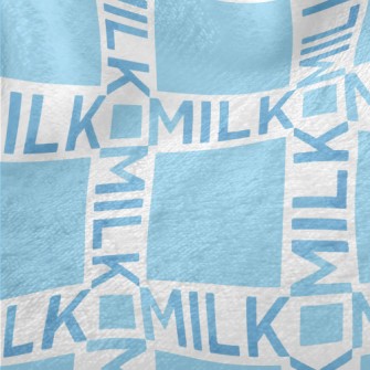 Staggered Milk Text Minky
