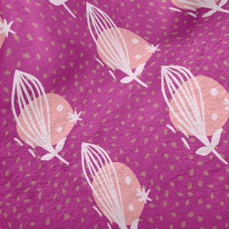 Artistic Abstract Flowers And  Minky