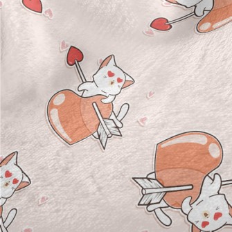 Cat With Love Eyes Minky