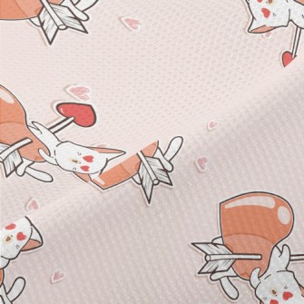 Cat With Love Eyes Piqué