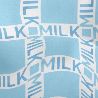 Staggered Milk Text Lightweight Performance Linen