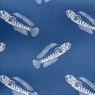 Frown Snakehead Fish Jersey Backed Fleece