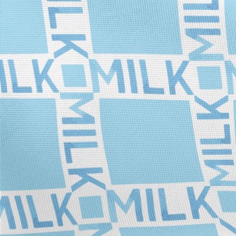 Staggered Milk Text Pongee