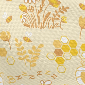 Hard Working Bees Pongee
