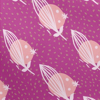 Artistic Abstract Flowers And  Pongee