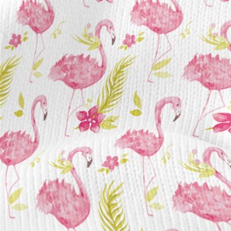 Elegant Long-legged Flamingo Stretch Jersey