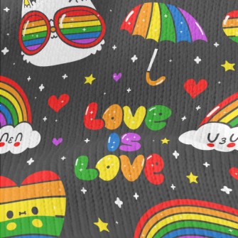 Rainbow Umbrella Of Love Stretch Jersey