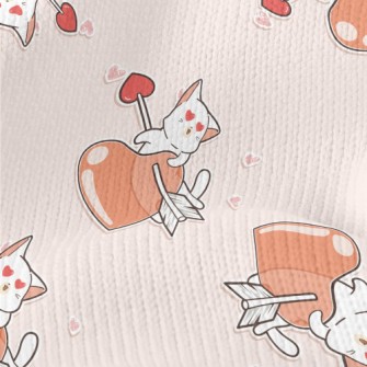 Cat With Love Eyes Stretch Jersey