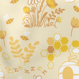 Hard Working Bees Lightweight Cotton Poplin