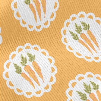 Hand Drawn Nutritious Carrot Standard Corduroy