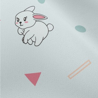 Cartoon Colorful Bunny Chiffon