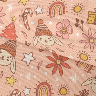 Rabbit Wonderful Christmas Eve Waterproof Oxford