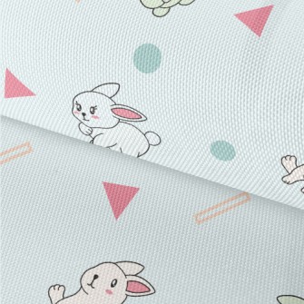 Cartoon Colorful Bunny Waterproof Oxford