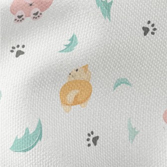 Cartoon Cat Back Waterproof Canvas