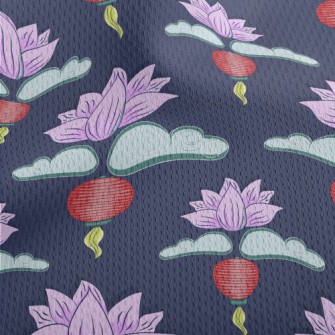 Hand Drawn Mid-Autumn Festival Athletic Mesh Flat Back