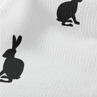 Black Hare Silhouette Terry