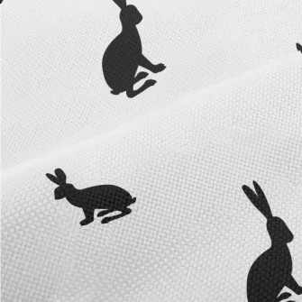 Black Hare Silhouette Performance Linen