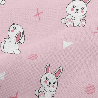 Cute Cartoon Little White Rabb Performance Linen
