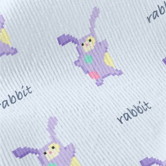 Pixel Style Purple Rabbit Standard Corduroy