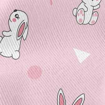 Cute Cartoon Little White Rabb Standard Corduroy