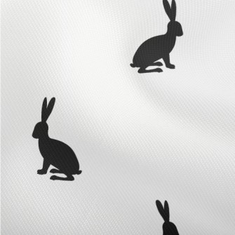 Black Hare Silhouette Dobby