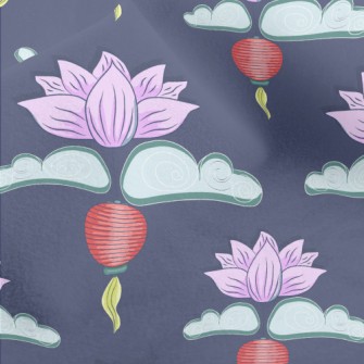 Hand Drawn Mid-Autumn Festival Micro Fleece