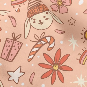Rabbit Wonderful Christmas Eve Micro Fleece