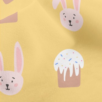 Cupcakes And Bunnies Micro Fleece