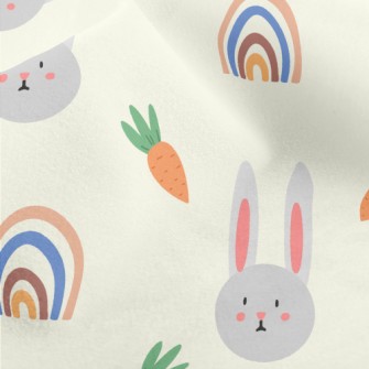 Spring Easter Bunny Micro Fleece