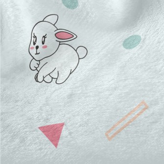 Cartoon Colorful Bunny Minky
